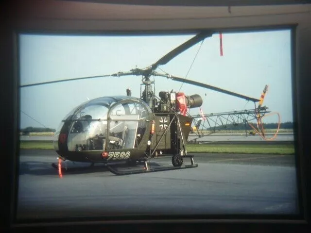 military aircraft slide German Air Force Alouette II 75+99  1996 (TKö)