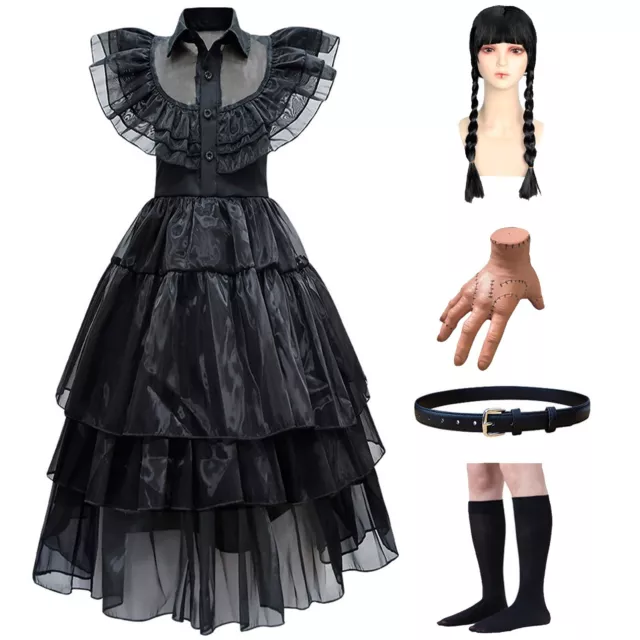  GUUZOGG Wednesday Addams Costume Dress for Girls