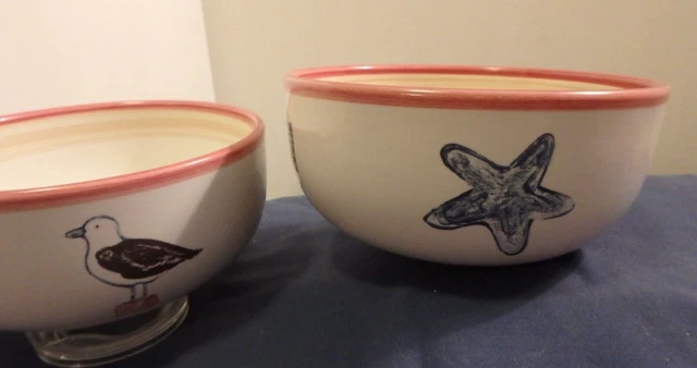 2 Mikasa BAR HARBOR Soup Creal Bowl,  Portugal BF105