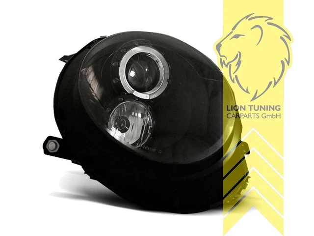 LED ANGEL EYES Scheinwerfer für Mini Cooper R56 R57 schwarz EUR 347,54 ...