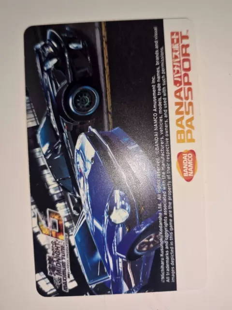 Wangan maximum tune 6 bandai banapassport blank cards