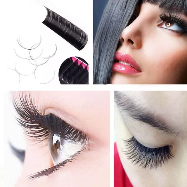 Individual False Fake Eyelashes Lashes Extensions Semi Permanent Faux Mink