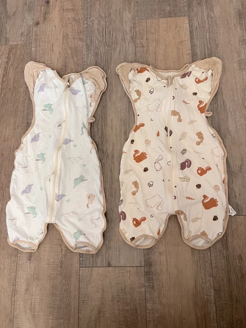 Lot Of 2 Ccoccozam Organic Swaddles Size Large