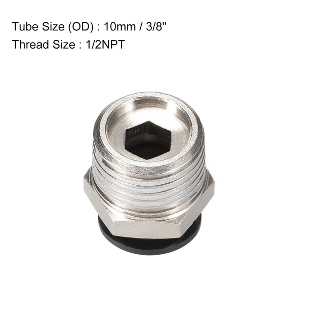 Connettori Pneumatici A Sgancio Rapido 3/8 OD Nylon 40 Raccordi Pneumatici A Sgancio Rapido 3/8″ – Nylon, Push-to-connect, Per Linee Aria Compressa Raccordi Rapidi Per Aria Compressa - Foto 8