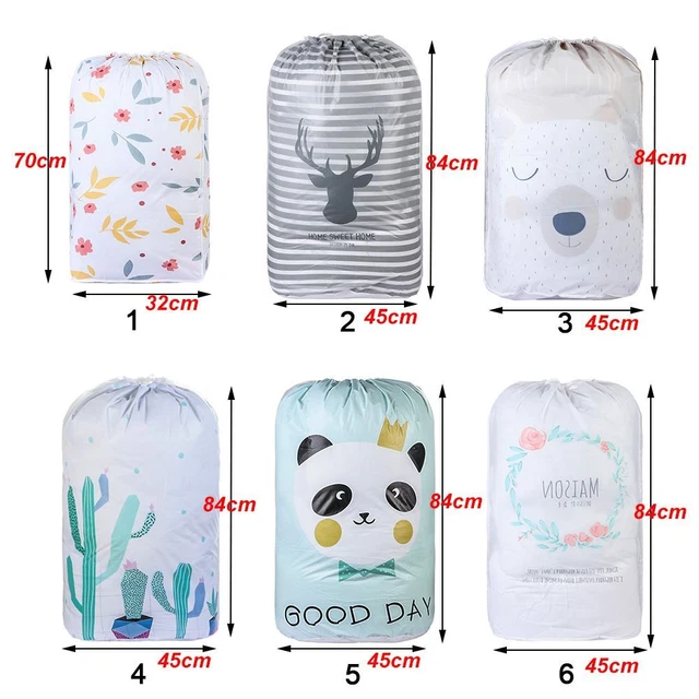 di Drawstring Bagagli per l'abbigliamento Sacco di vestiti Pacchetto tascabile 3
