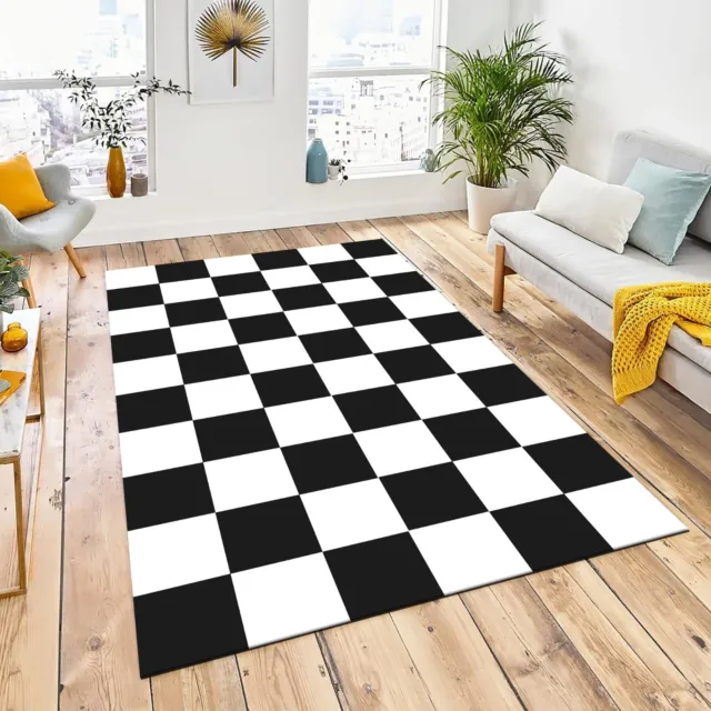 Alfombra de ajedrez, juego de ajedrez, alfombra de sala de juegos, alfombra de habitación infantil, regalo para los amantes del ajedrez
