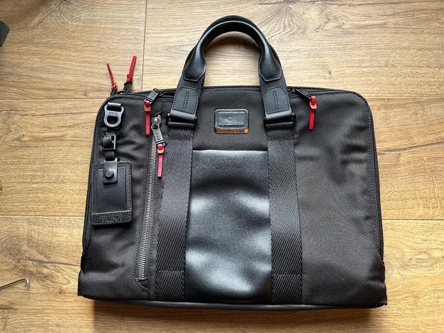 Tumi Alpha Bravo brief case laptop - Leather & Ballistic 