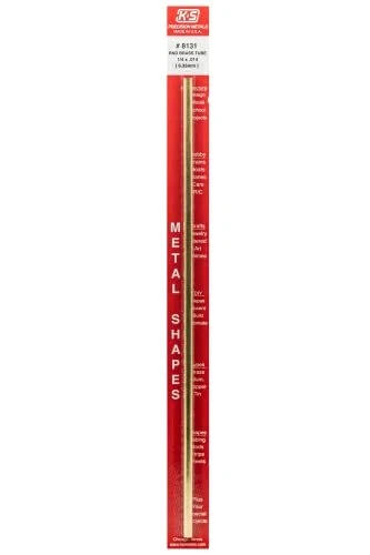 K & S 8131 Round Brass Tube, Pack of 1