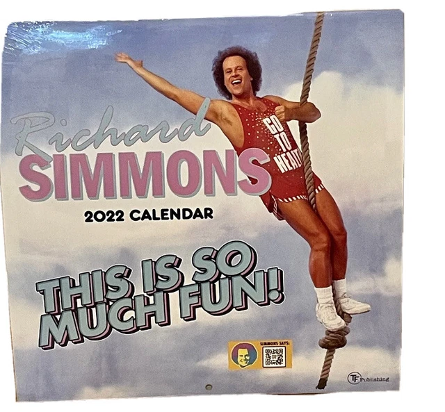 RICHARD SIMMONS 2022 Wall Calendar TF Publishing Iconic Fitness Guru