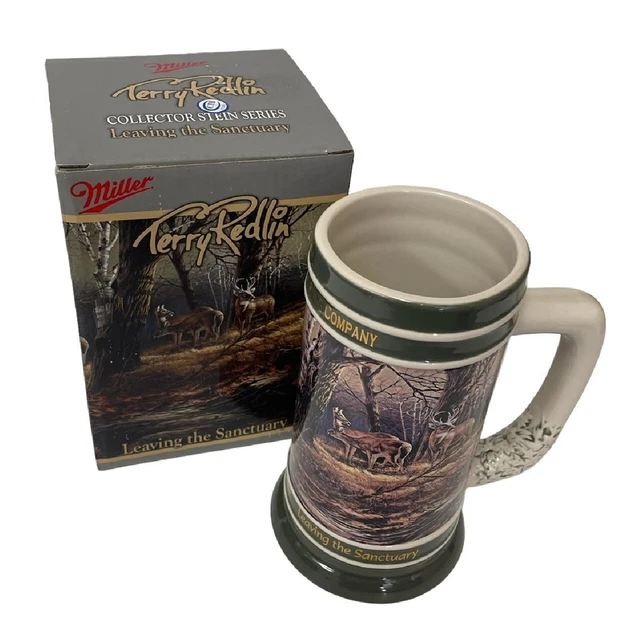 Miller Beer Terry Redlin Collector Series Stein Leaving The Sanctuary 2008 CoA