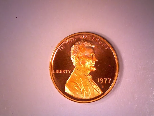 1977 S Proof Lincoln Memorial Cent Penny