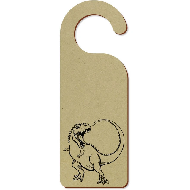 'Dinosaurio de dibujos animados T-Rex' 200 mm x 72 mm colgador de puertas (DH00034872)