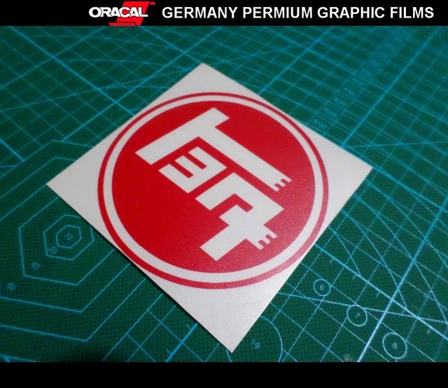 VINTAGE TEQ ROUND LOGO JDM Drift GT86 vinyl Decal