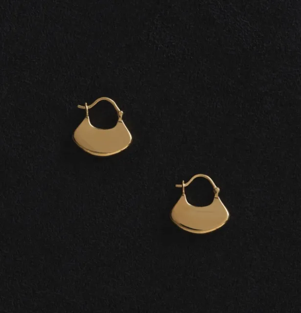 Sophie Buhai Gingko Small Gold Earrings Ariana Grande Kylie Jenner Tiktok