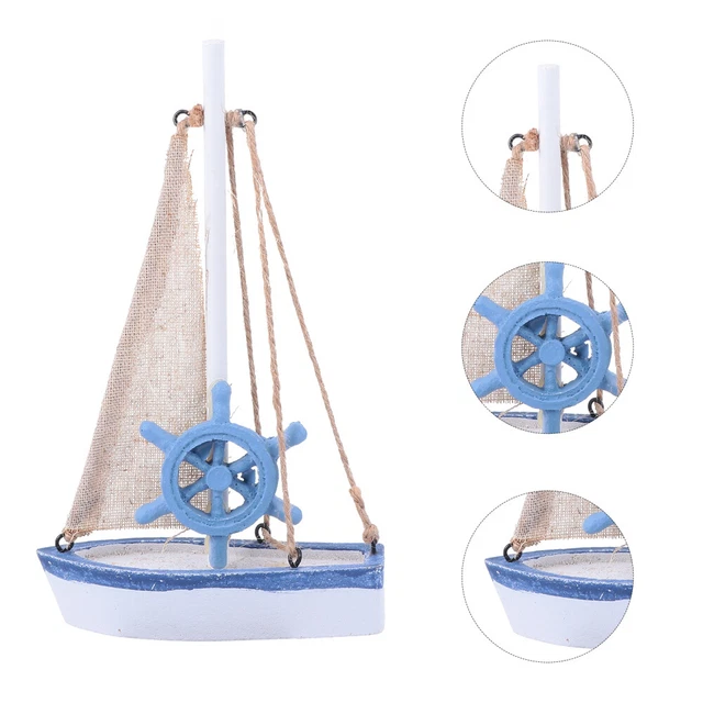 Putuo Decor Lot De 3 Décorations Murales En Forme De Voilier En