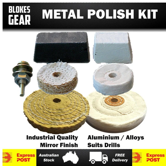 Metal Alloy Polishing Kit Jumbo Wheels Buffs for Cars Boats Hot Rods Motor Bikes