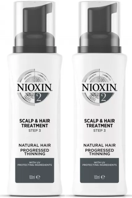 Nioxin System 2 Scalp And Hair Treatment 100 Ml X 2