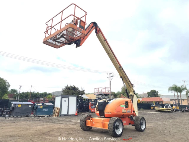 2015 JLG 600AJ 60' 4WD Diesel Articulating Boom Man Lift Aerial Platform bidadoo