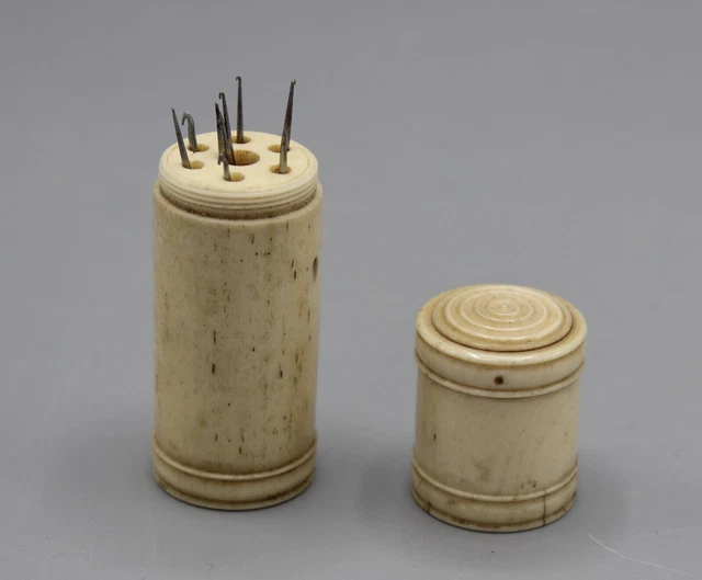 Etui Rond à Visser En Bois Pour Aiguilles 59x16 Mm à Décorer Par Puca X1 P 543782