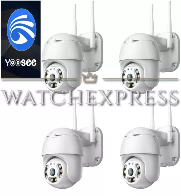 4X Telecamera Ipcam Ptz Wifi Camera Dome Wireless Esterno Speed Zoom Micro Yosee