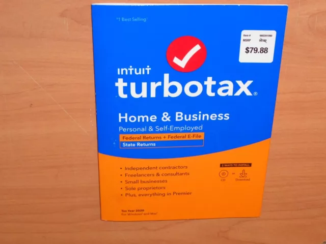 LOOK *✅New Sealed* ✅Genuine 2020 TURBOTAX HOME & BUSINESS CD TURBO TAX LOOK *✅New Sealed* ✅Genuine 2020 TURBOTAX HOME & BUSINESS CD TURBO TAX