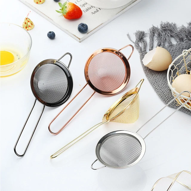 Cooking Tool Sifting Baking Cocktail Filter Oil Skimmer Strainer Colander