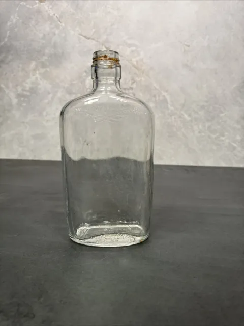 U1 Clear Glass Bottle-Harry E Wilken Jr and Sr-Federal Law Forbids Sale Or Reuse