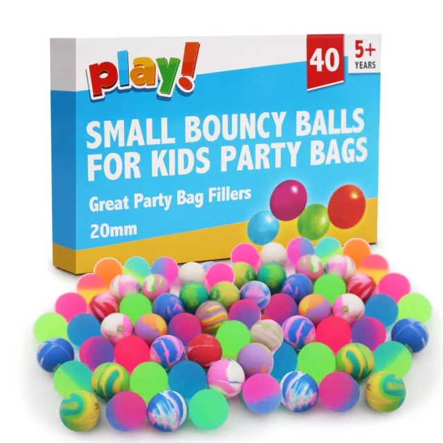 40-160 Small Bouncy Balls Jet Bouncing Kids Toy Loot Party Bag Fillers Birthday