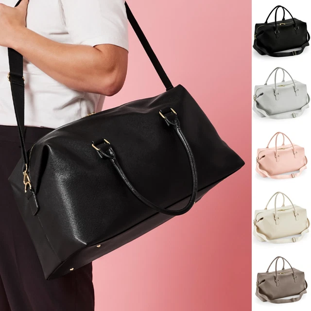 Duffle Bag Faux Leather Holdall Hand Luggage Weekend Overnight Bag Weekender