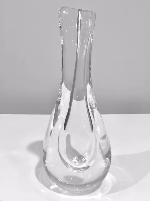 Kosta Boda Sweden Crystal Opus Vase 42800 by Goran Warff Signed