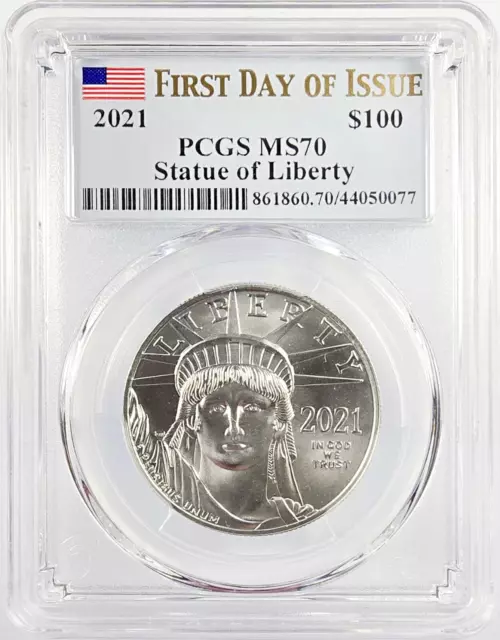 2021 1 oz American Platinum Eagle PCGS MS 70 First Day of Issue 077
