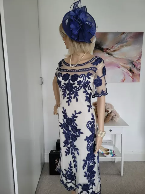 Phase eight cameo sable embroidered sales dress