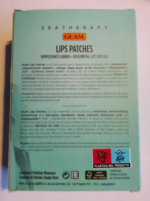 lot de 320 GUAM LACOTTE Seatherapy Lips Patches Lèvres Volumatrice lot n°16564L9 3