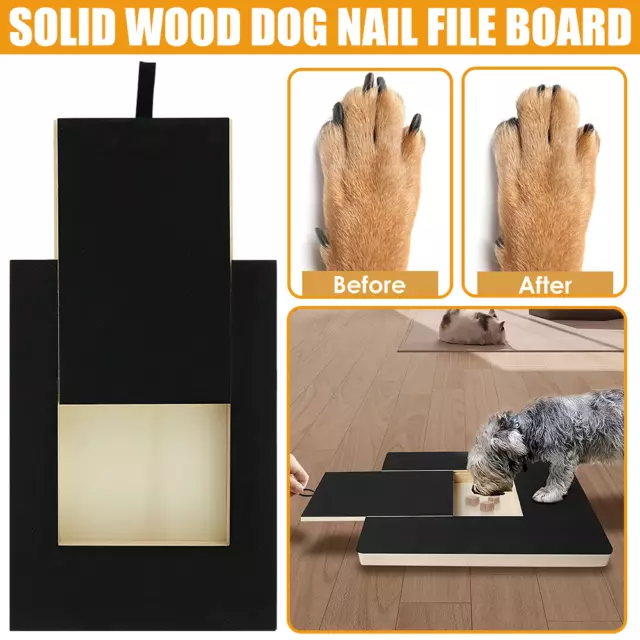 Dog Nail Scratch Pad Wooden Dog Nail File