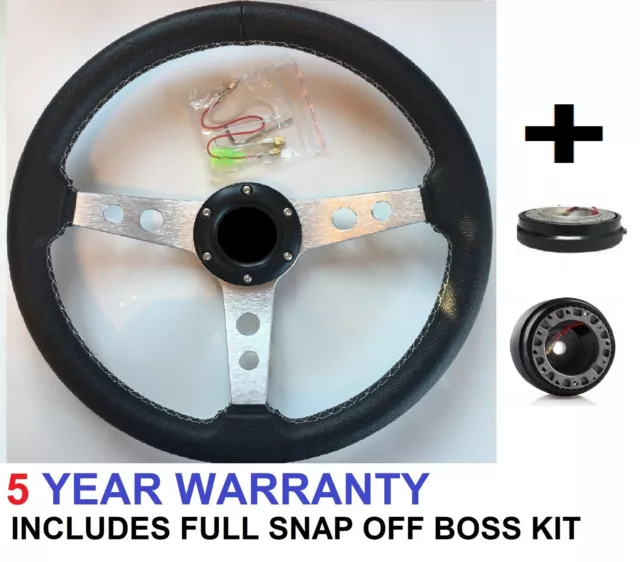 SNAP OFF STEERING WHEEL AND BOSS KIT Hub Para Clásico Austin Mini-Rover