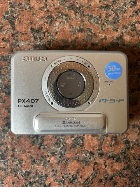Aiwa Px407 Walkman Personal Portable Cassette Player