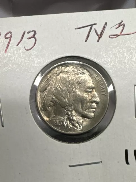 * 1913-P Type 2 * Superb Gem Bu Ms Buffalo Nickel * From Original Collection #11