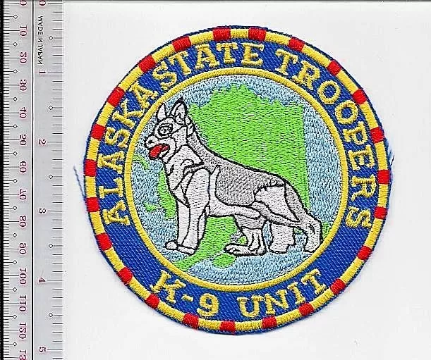 K-9 Police Alaska Alaska State Police Department Trooper & Canine Unit Patch