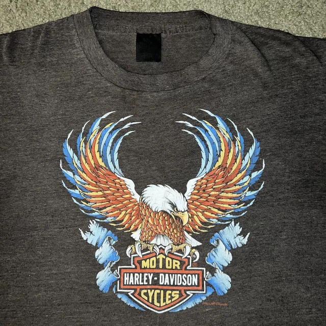 vintage harley davidson eagle shirt