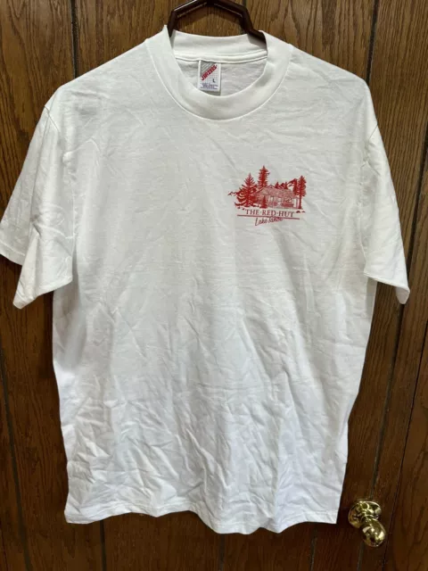 Bnwot The Red Hut Cafe Lake Tahoe T-Shirt Jerzees Large 90S