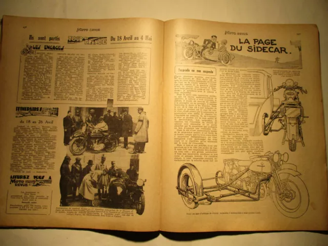 Moto Revue n°371 du 19 Avril 1930 , la Parkérisation en moto , tbe 3