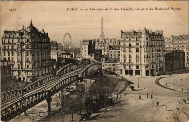 CPA PARIS 15e - La Carrefour de la Rue Lecourbe (54242)