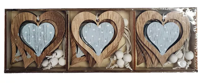 Blue Home Décor Ornaments Hanging Heart Accessories Bedroom Baby Nursery Items