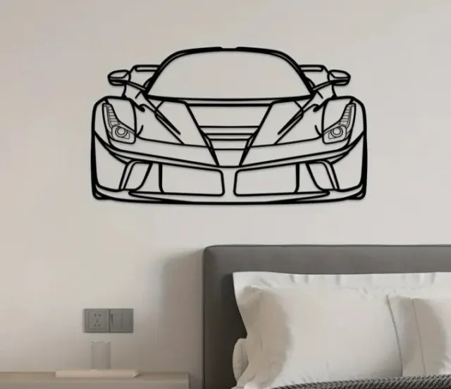 NEW Metal Wall Art Auto Car Home Decor Ferrari LaFerrari