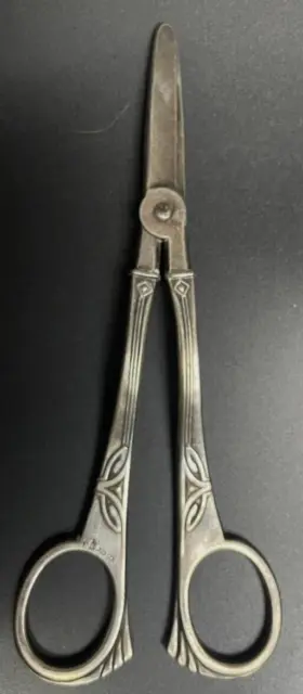 Anciens CISEAUX à RAISIN ART DÉCO WMF en métal argenté Jugendstil grape scissors