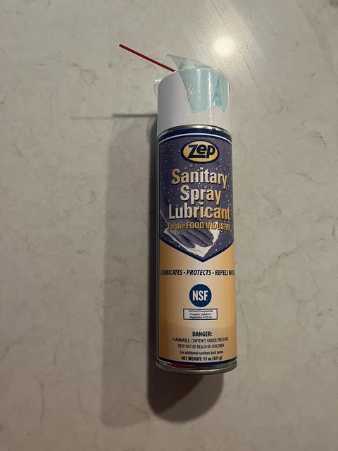 Zep Sanitary Spray LUBRICANT for The Food Industry NSF Protests, Repels Water