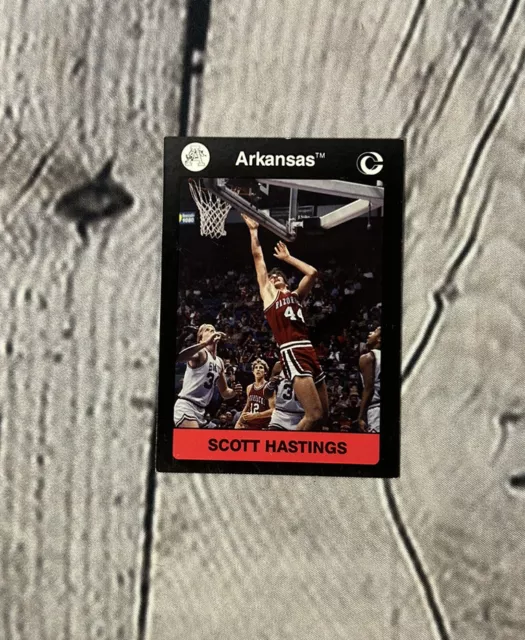 1991 Arkansas Collegiate Collection Multi-Sport Card #35 Scott Hastings BK