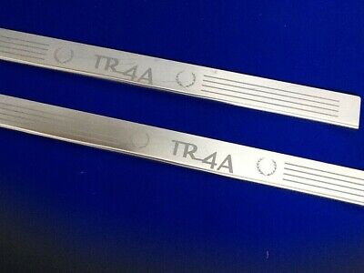 tr4a triumph door sills kick panels tread plates stainless