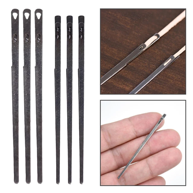 3 Stück Lederschnürung Nadelstahl Reparatur für Baseballhandschuhe Handwerk