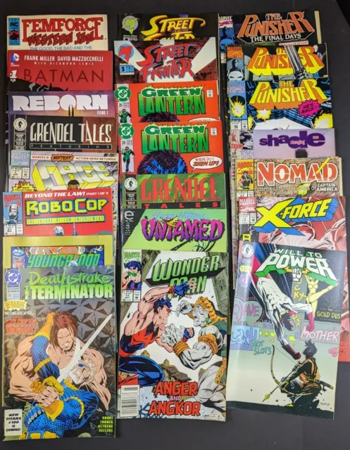Lot of 22 Comic Books Marvel DC Dark Horse AC Epic Various Titles